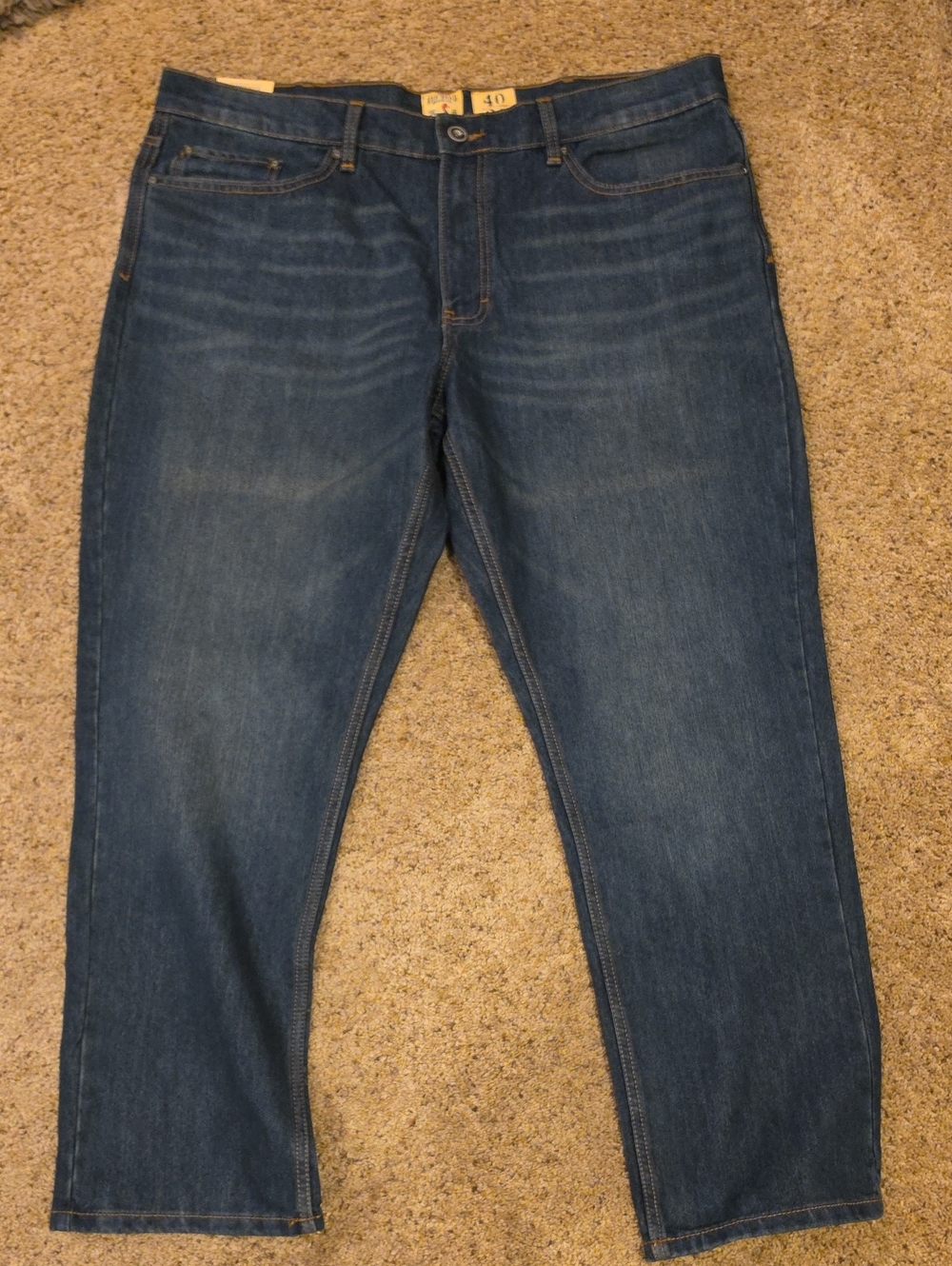 RedHead Men's Relaxed Jeans in Dark Blue Denim
